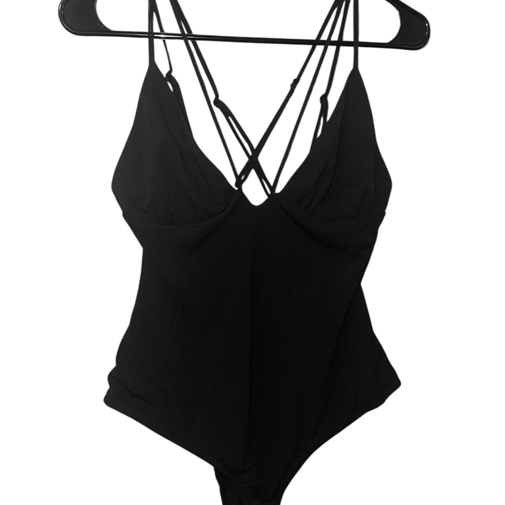 Zara Elegant Black Strappy Top